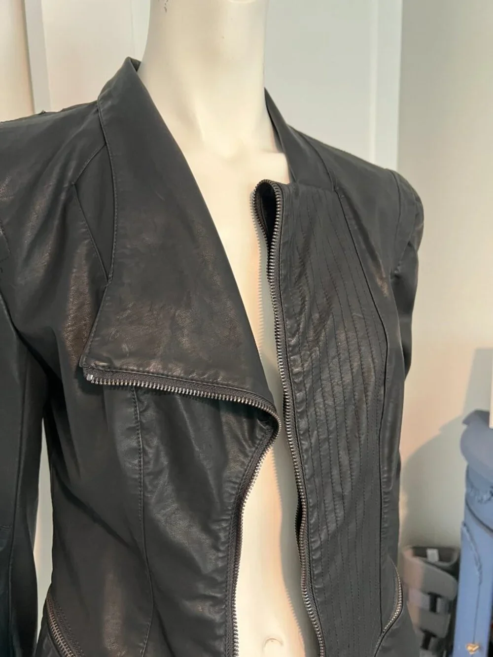 NWOT Blank NYC Faux Leather Zippered Jacket